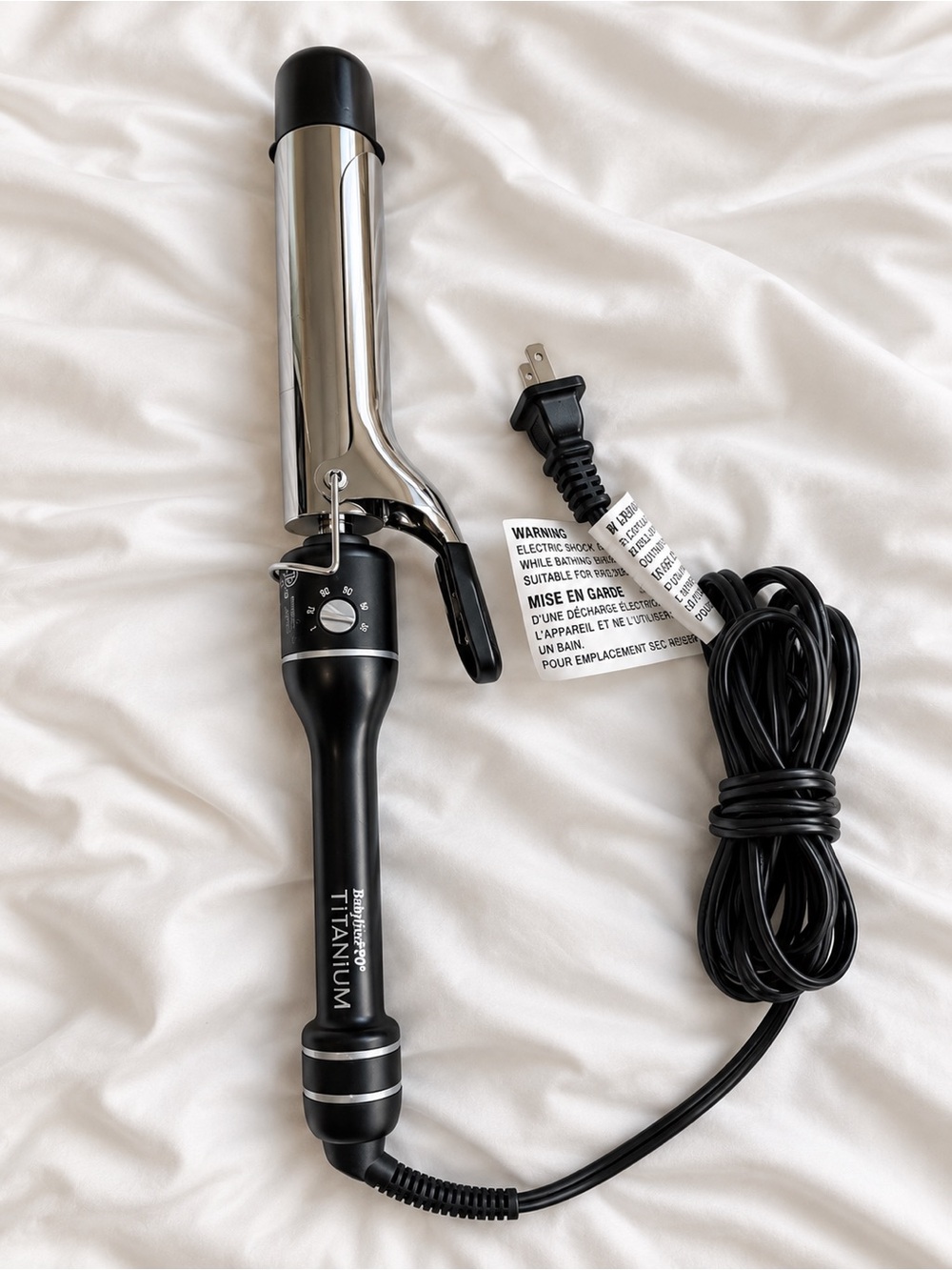 Black Titanium Curling Iron - Professional Hair Tool